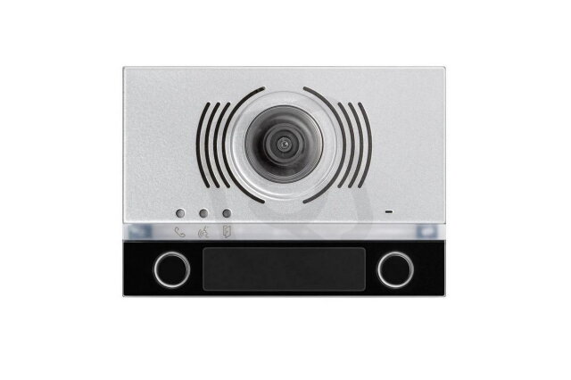 Kryt audio/video modulu se 2 tlačítky (1 jmenovka), DDA, černý URMET 1168/142