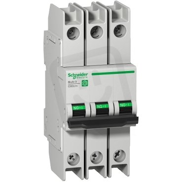 Jistič Multi9 C60BPR 3P D 15A 10kA 480Y/277V UL489 kabel. oka SCHNEIDER M9F53315
