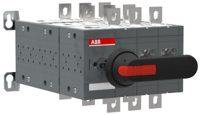 By-pass přepínač s ručním ovládáním OT400E03YP 400A 3-pól. ABB 1SCA123582R1001