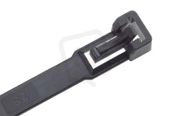 Vázací pásky otevíratelné RIA 280x7 5mm černá PA 6.6 (100ks)/RIA.3.233 1791312