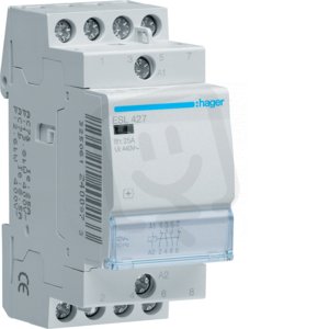 Stykač 25A, 2S+2R, 12V AC HAGER ESL427