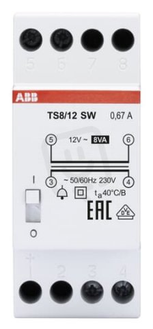 TS8/12sw transformátor zvonkový bezpečnostní ABB 2CSM081402R0811