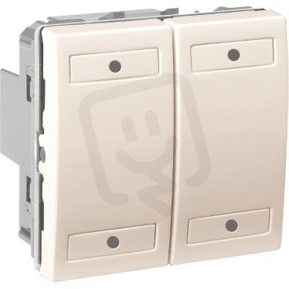 KNX Unica multifunkční tlačítko 2-nás., marfil SCHNEIDER MGU3.531.25