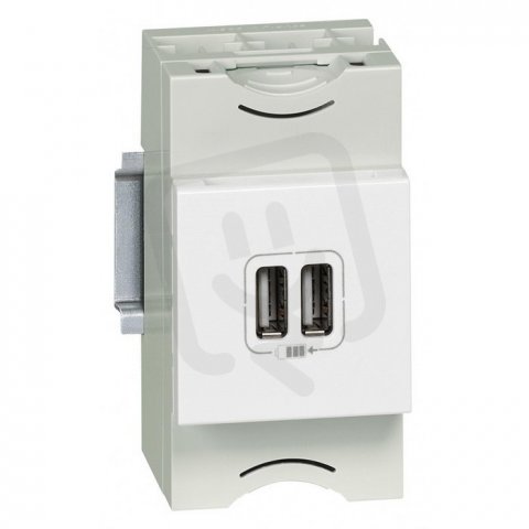 MOSN 2XUSB NABÍJEČKA 2,4A BÍLÁ LEGRAND 077594