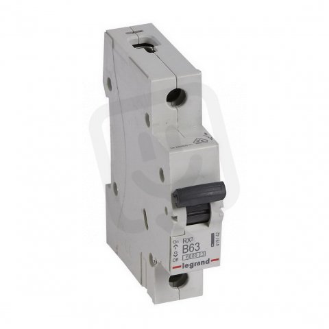 RX3 JISTIČ, 1 PÓLOVÝ, CHAR. B, 63A 6000A LEGRAND 419142
