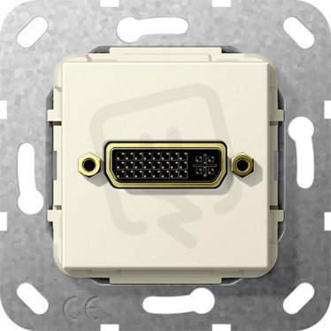 DVI (24+5) Krátký kabel vložka krémově bílá GIRA 564501