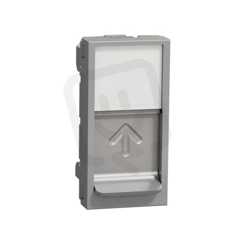 Centrální deska NOVÁ UNICA RJ45 Keystone 1M, Aluminium SCHNEIDER NU946030