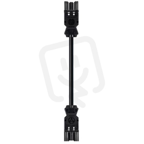 kabel propojovací se dvěma konektory gesis, 3-pól, 3*1,5mm2, délka 2m, černý
