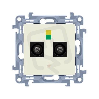 Dvojitá ekvipotenciální zásuvka, krémováová KONTAKT SIMON CGEK2.01/41