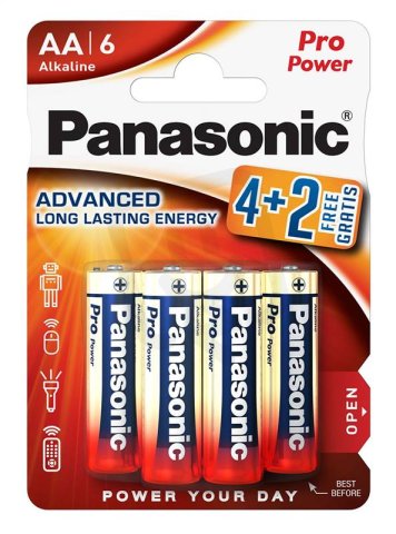 Panasonic LR6PPG Pro Power Gold Panasonic AA LR6 6