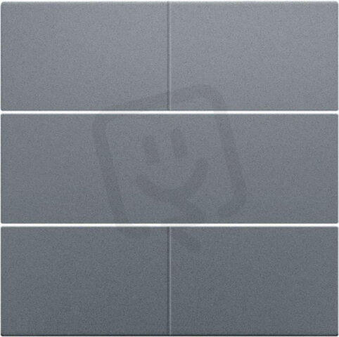 Středový kryt 4xbezpot.tlačítko 24V-ALU STEEL GREY NIKO 220-40050