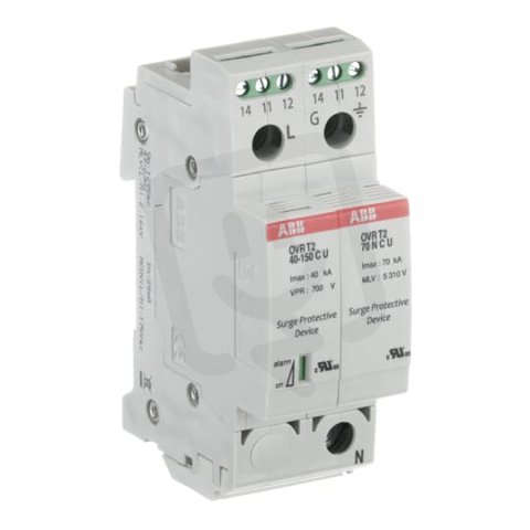 OVR T2 1N 40-150 P TS U Přepěťová ochrana T2 40-150 kA ABB 2CTB802342R2100