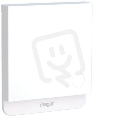 Smart termostat s online komunikací oblý design, bílý    HAGER EK960