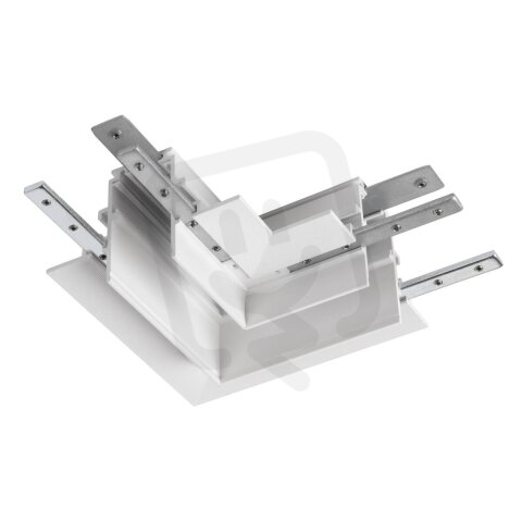 L-spojka mechanická 48 V TRACK pro montážní lištu hlub. vlevo bílá SLV 1006588