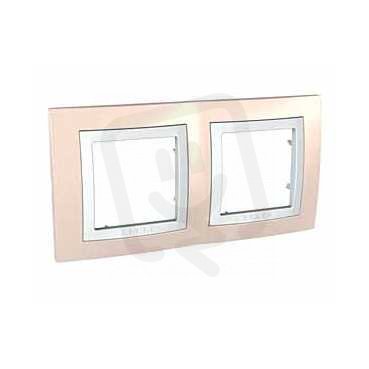 Unica Basic Krycí rámeček dvojnásobný, Cream/polar SCHNEIDER MGU2.004.859