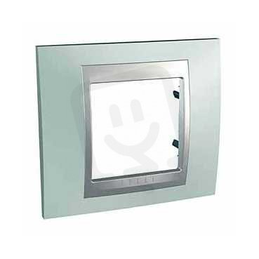 Unica Top rámeček jednonásobný Fluor Green/Aluminium SCHNEIDER MGU66.002.094