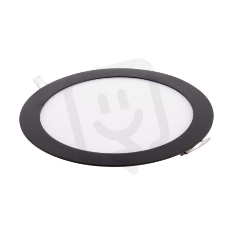 BLN18-LED panel 18W-WW teplá bílá kulatý černý T-LED 102136