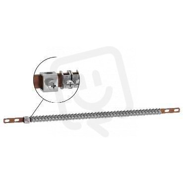 Schneider 04202 2 zemnící sběrnice se svorkami, L=200mm