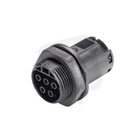 zásuvka vestavná gesis RST, 5-pól, M25, lisovací kontakty, černá