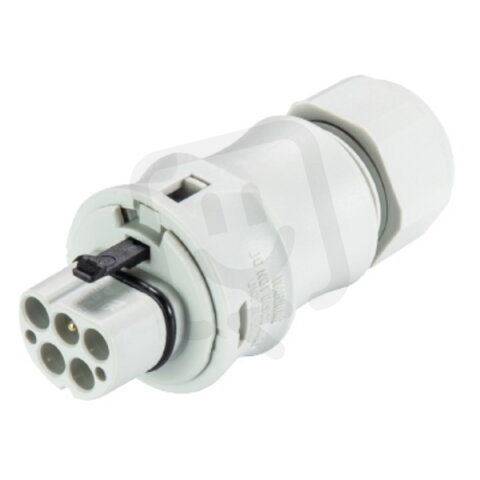 vidlice na kabel gesis RST, 4-pól, průchodka 10-14mm, šroubové svorky, šedá
