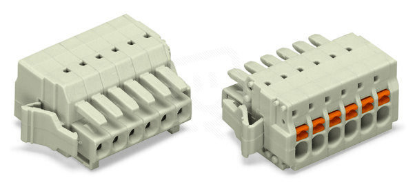 Pružinová svorka Push-in CAGE CLAMP sv.šedá 1,5mm2 24pól. WAGO 2734-124/037-000