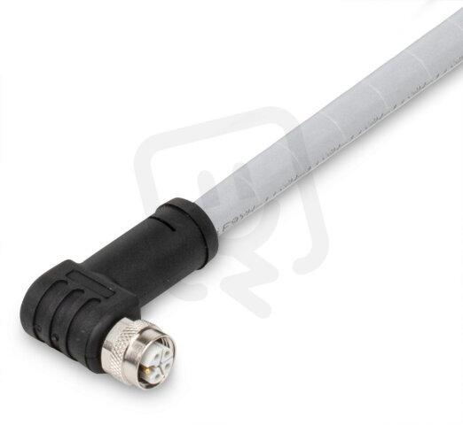 Napájecí kabel Zásuvka M12L  úhlová 5pól. WAGO 756-3502/050-050