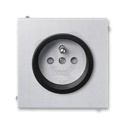 ABB NEO TECH Zásuvka s ochr. kolíkem s clonkami titanová/onyx 5519M-A02357 72