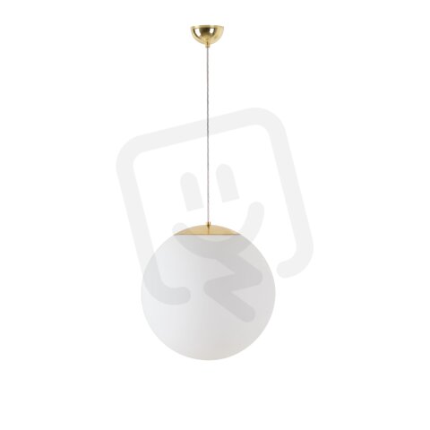 Závěsné svítidlo se skleněným stínidlem OSMONT ADRIA S3 13W IP40 E27 mosaz