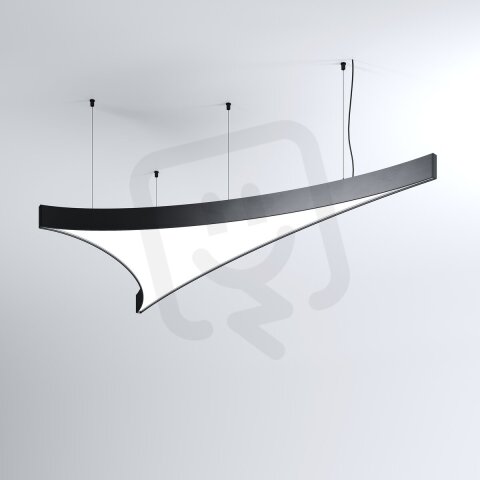 LED Svítidlo MI-SAIL-AR, 69W, 3000K, bez trafa, 24VDC, IP20, černá