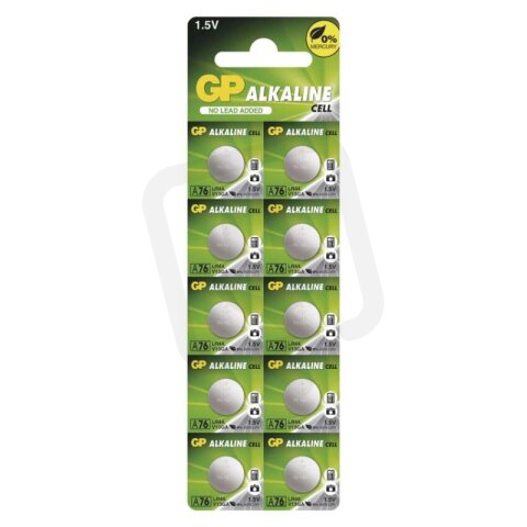 Alkalická knoflíková baterie GP A76F (LR44) B3176G