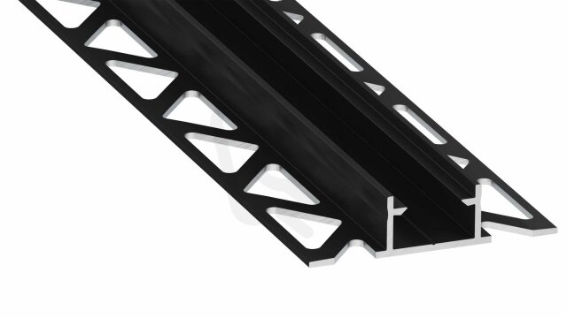 Vestavný hliníkový profil AL-PROFIL NIPO BLACK LACQUERED 2M GREENLUX GXLP2143