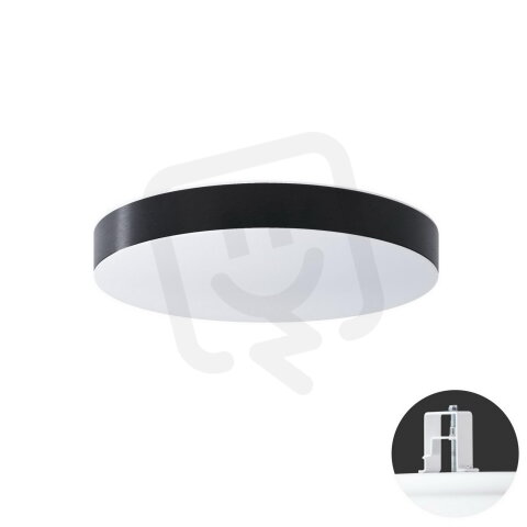 Polovestavné svítidlo DELIA CV2 24W IP44 4K NZ3h PMMA černá OSMONT DEL70137