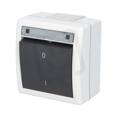 ATLAS 2K IP55 Spínač dvoupólový č.2, šedý FAMATEL 19085-07