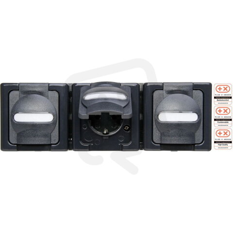 131315006 Surface mount, earthed socket