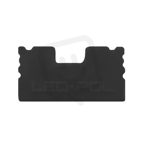 Koncovka profilu pro LED pásky ORO CAP UNI IN/OUT O BLACK LED-POL ORO11090