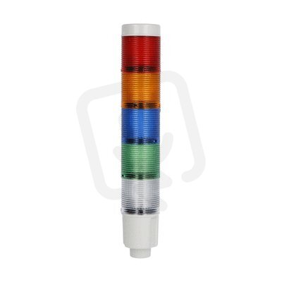 Lovato 8LT4K08BG Maják 45mm bílá+modrá+ oranžová+červená 24v DC