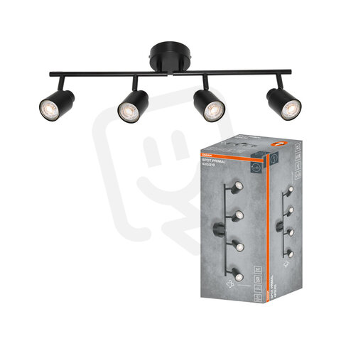 LED SPOT PRIMAL BLACK 4XGU10 BLACK OSRAM 4099854587405