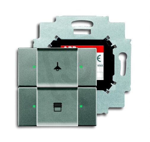 ABB KNX Prvek ovládací 2nás. se sběrnic. spojkou metalická šedá 6126/01-803-500