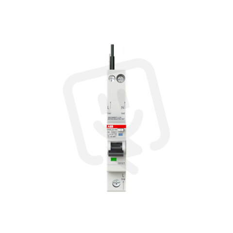 ABB DSE201 M C6 AC300 kombinace jistič/chránič 1P+N 1M 10kA 6A 300mA C AC