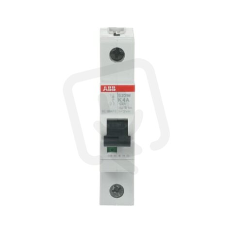 S201M-K4 1 fázový jistič 4 A char. K 10kA ABB 2CDS271001R0337