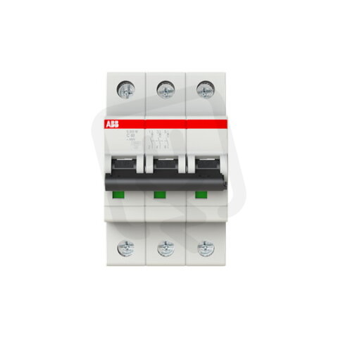 S203M-C40 3 fázový jistič 40 A char. C 10kA ABB 2CDS273001R0404