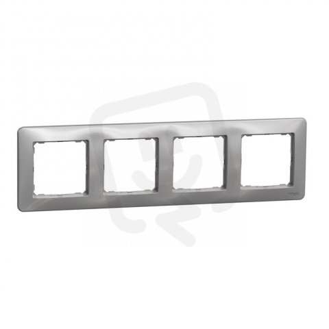Sedna D/E Rámeček čtyřnásobný, Aluminium SCHNEIDER SDD313804