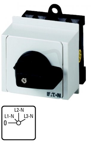 Eaton 74456 Voltmetrový přepínač, 3+N-pól, 20A T0-2-15921/IVS