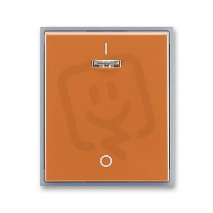 ABB Element 3558E-A00933 07 Kryt jednoduchý s potiskem a čirým průzorem