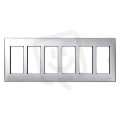 Rámeček pro krabice SIMON 500 6×S500 12×K45 hliník KONTAKT SIMON 51010106-033