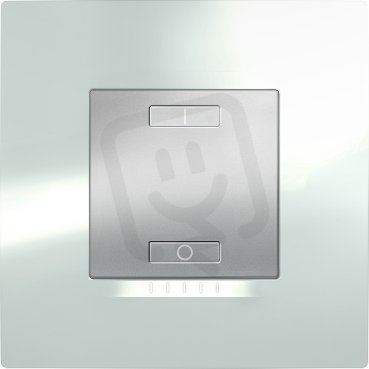 KNX Unica TOP multifunkční tlačítko 2-nás., alu SCHNEIDER MGU3.531.30