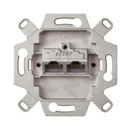 Mechanismus ELSO INSERTS datová zásuvka 2xRJ45, kat.6A, STP 665228