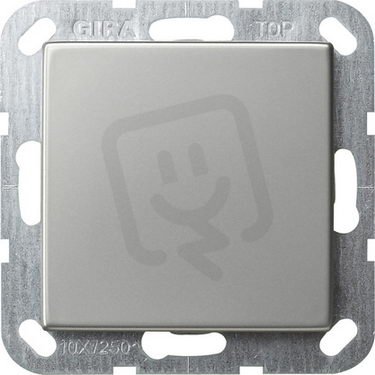 Tlačítkový křížový spínač System 55 nerez GIRA 0123600