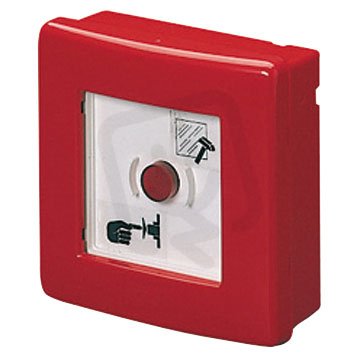 Nouzové požární tlačítko, s osvětleným tlačítkem, IP55, červená GEWISSGW42201