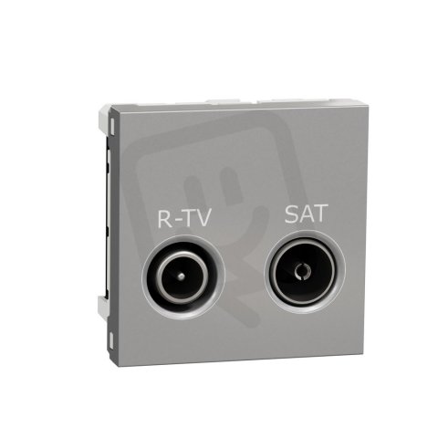 Unica Zásuvka TV-R/SAT koncová 5,5 dB, 2M, Aluminium SCHNEIDER NU345530